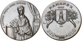 1952. (Pan-Asian Philatelic Exhibition). Medalla de premio, sin otorgar. 74,13 g. Grabador: "El Oro" J. Tupaz Jr. Bronce. 52 mm. EBC.