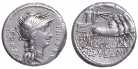82 a.C . Manlia. Denario. 3,97 g. EBC-. Est.155.