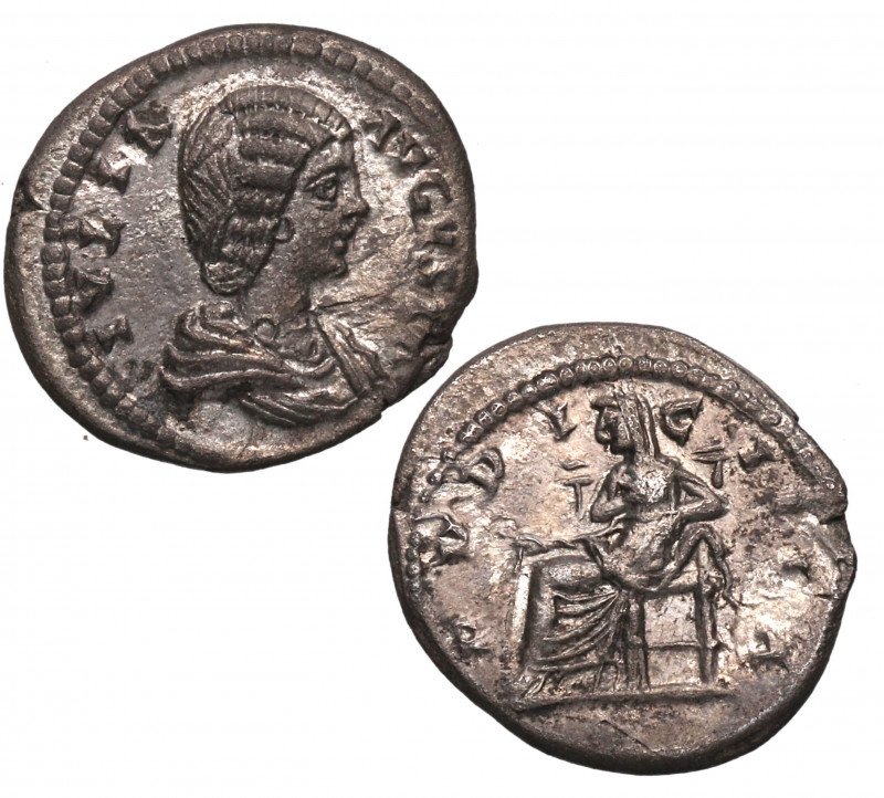 187-211 dC. Julia Domna. Roma. Denario. Ag. 3,80 g. PUDITIA LAODICEA. EBC-. Est....