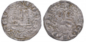 1252-1284. Alfonso X (1252-1284). Coruña. Dinero de Alfonso X de la 2ª guerra de Granada. MMM A10:11.38 – MMG 126.1. Ve. 0,80 g. MBC. Est.20.