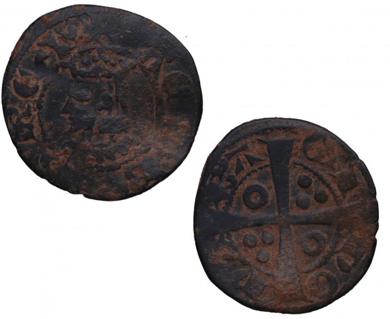 1291-1327. Jaime II de Aragón (1291-1327). Barcelona. Dinero. (Cru-344). (Cru C....