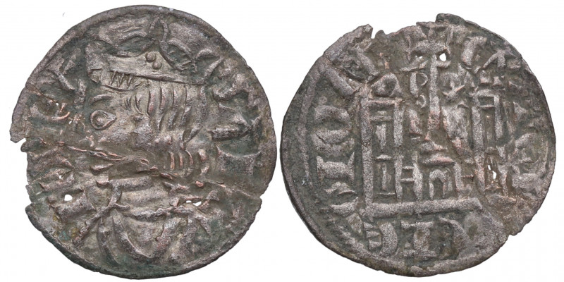 1284-1295. Sancho IV (1284-1295). Burgos. Cornado. MMM S44:3. Ve. 0,75 g. MBC. E...