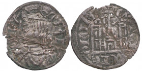 1284-1295. Sancho IV (1284-1295). Burgos. Cornado. MMM S44:3. Ve. 0,75 g. MBC. Est.20.