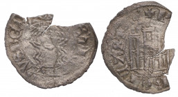 1350-1369. Pedro I (1350-1369). Burgos. Cornado. Roma 228. Ve. 0,54 g. Cospel faltado. MBC-. Est.20.