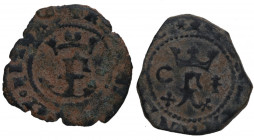 1469-1504. Reyes Católicos (1469-1504). Cuenca y Toledo. Lote de 2 Blancas. MBC-. Est.20.