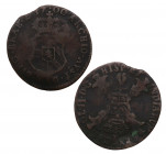 1700. Carlos II (1665-1700). 1 Gigot Brabante. Cu. 1,58 g. BC+. Est.30.