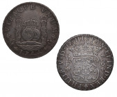 1744. Felipe V (1700-1746). México. 8 reales columnario. MF. A&C 1466. Ag. 27,10 g. Bella. EBC. Est.500.