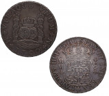 1760. Carlos III (1759-1788). México. 8 reales columnario. MM. A&C 1073. Ag. 26,95 g. Bella. EBC+. Est.500.