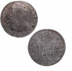 1800. Carlos IV (1788-1808). Sevilla. 2 Reales. CN. A&C 728. Ag. 5,80 g. MBC-. Est.35.