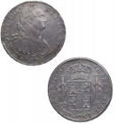 1808. Carlos IV (1788-1808). México. 8 Reales. TH. A&C 988. Ag. 27,01 g. Bonita. EBC-. Est.130.