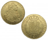 1802. Carlos IV (1788-1808). Nuevo Reino. 8 Escudos. JJ. A&C 1740. Au. 27,05 g. Bella. Brillo original. EBC+. Est.2000.