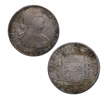 1810. Fernando VII (1808-1833). México. 8 Reales. HJ. A & C 1314. Ag. 26,93 g. EBC-. Est.130.