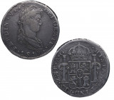 1819. Fernando VII (1808-1833). Zacatecas. 8 Reales. AG. A&C 1461. Ag. 26,59 g. MBC. Est.160.
