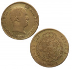 1822. Fernando VII (1808-1833). Madrid. 80 reales. SR. A&C 1641. Au. 6,70 g. Atractiva. MBC / MBC+. Est.330.