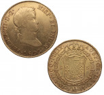 1823. Fernando VII (1808-1833). Potosí. 8 Escudos. PJ. A&C 1827. Au. 27,13 g. ESCASA. EBC-. Est.2000.