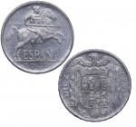1940. Franco (1939-1975). Madrid. 10 Céntimos. A & C 6. Al. Variante Plvs. RARA. SC. Est.250.