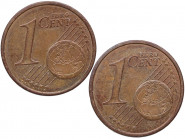 1999/06. Juan Carlos I (1975-2014). 1 Céntimo de €. A&C 192. Cu. 2,31 g. Error : Doble reverso, MUY RARA . SC. Est.400.