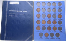 1909-1940. Estados Unidos. Set oficial con 32 monedas de 1 céntimo. MBC. Est.65.