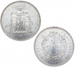 1977. Francia. 50 francos. Ag. 29,98 g. SC. Est.40.