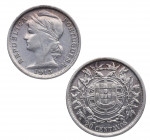 1913. Portugal. 20 Centavos. KM 562. 4,95 g. EBC+. Est.80.