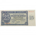 1936. Estado Español (1936-1975). 25 Pesetas. Pick #99a. Est.0.