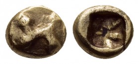 IONIA.uncertain mint.( 600-550 BC) EL 1/24 Stater.

Obv : Winged scarab.

Rev : Incuse square punch.

Condition : Nicely toned.Very fine.

Wei...