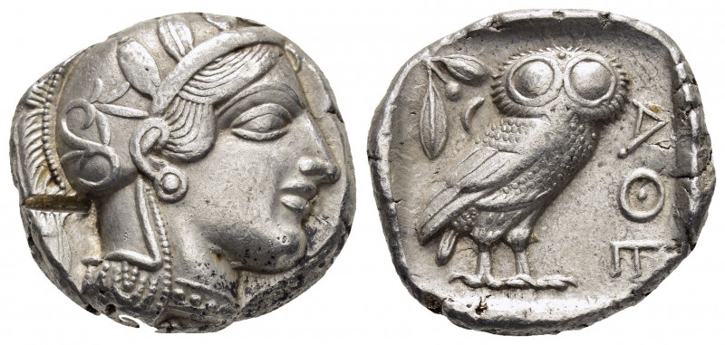 ATTICA. Athens.(Circa 454-404 BC).Tetradrachm.

Obv : Helmeted head of Athena ri...
