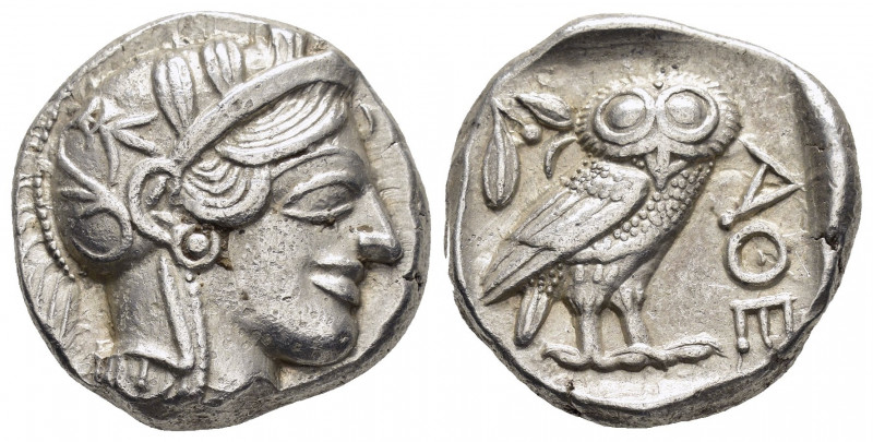 ATTICA. Athens.(Circa 454-404 BC).Tetradrachm.

Obv : Helmeted head of Athena ri...