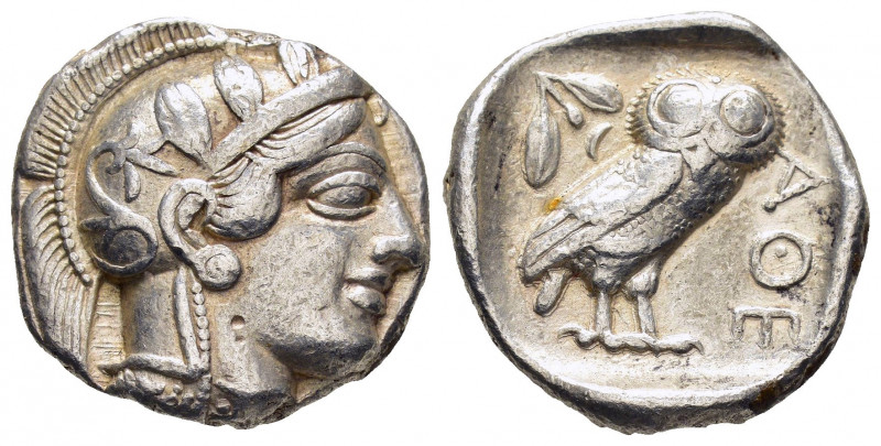 ATTICA. Athens.(Circa 454-404 BC).Tetradrachm.

Obv : Helmeted head of Athena ...