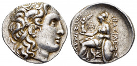 KINGS of THRACE.Lysimachos.(305-281 BC).Uncertain(?).Tetradrachm.

Obv : Diademed head of deified Alexander the Great right, with horn of Ammon.

Rev ...