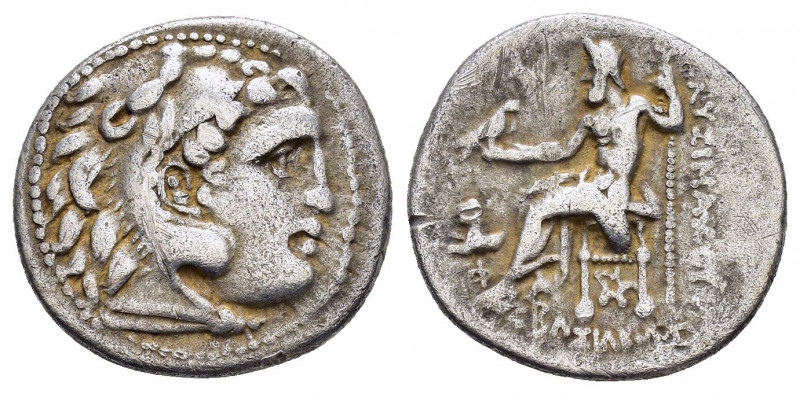 KINGS of THRACE.Lysimachos.(305-281 BC).Kolophon.Drachm.

Obv : Head of Herakles...