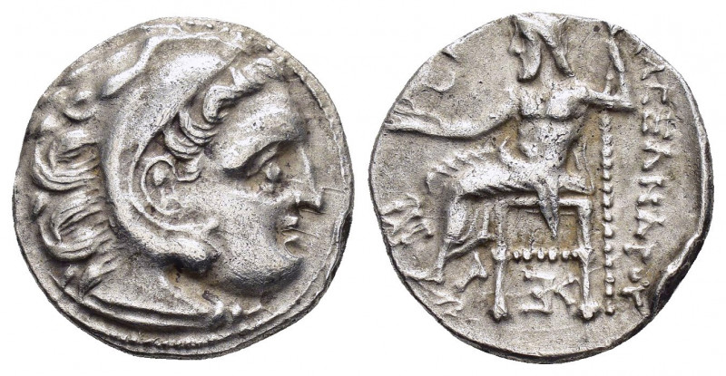 KINGS of MACEDON.Antigonos I.(320-301 BC).Kolophon.Drachm. 

Obv : Head of Herak...
