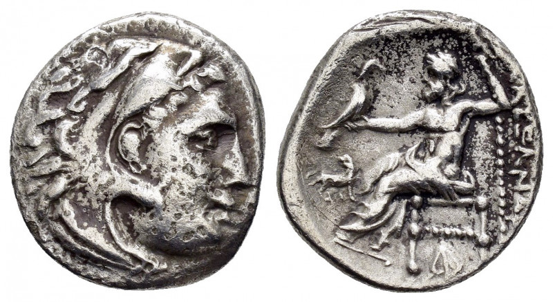 KINGS of MACEDON.Alexander III.(336-323 BC).Abydus.Drachm. 

Obv : Head of Herak...