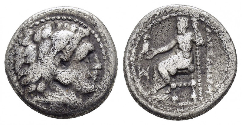 KINGS of MACEDON.Alexander III.(336-323 BC).Miletos.Drachm.

Obv : Head of Herak...