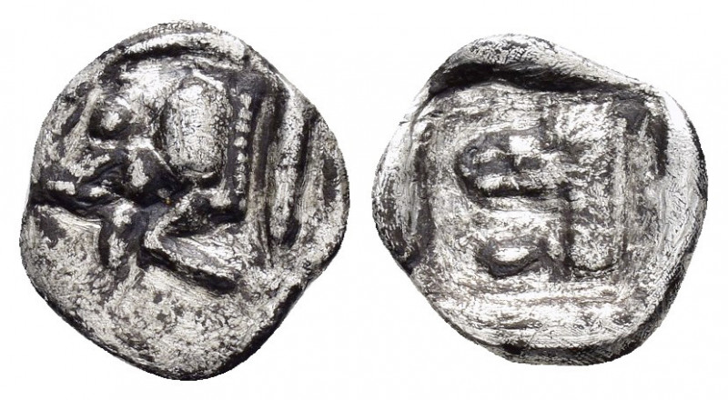 MYSIA.Kyzikos.(Circa 450-400 BC).Obol.

Obv : Forepart of boar left, tunny fish ...