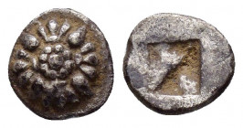IONIA. Erythrai.(Circa 550-500 BC).Hemiobol.

Obv : osette with central raised disk with four pellets around central pellet.

Rev : Rough incuse s...