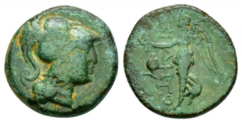 PAMPHYLIA.Side.(Circa 205-100 BC).Ae.

Obv : Helmeted head of Athena to right.

...