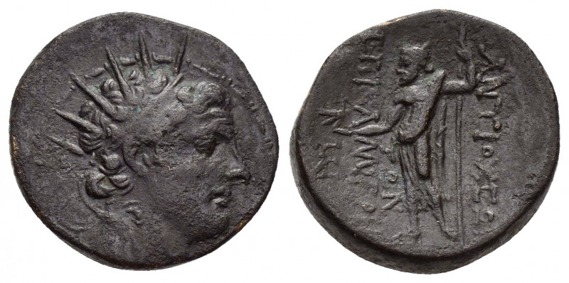 SELEUKID EMPIRE.Antiochos VI.(144-142 BC). Ae.

Obv : Radiate and diademed head ...