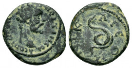 BITHYNIA.Nicaea.Septimius Severus.(193-211).Ae.

Obv : Λ CΕΠ CΕ ΝΕ CΕ…......
Head to right. 

Rev : ΝΙΚΑΙΕЄΝ.
Serpent coiling right.
Waddington 337.
R...