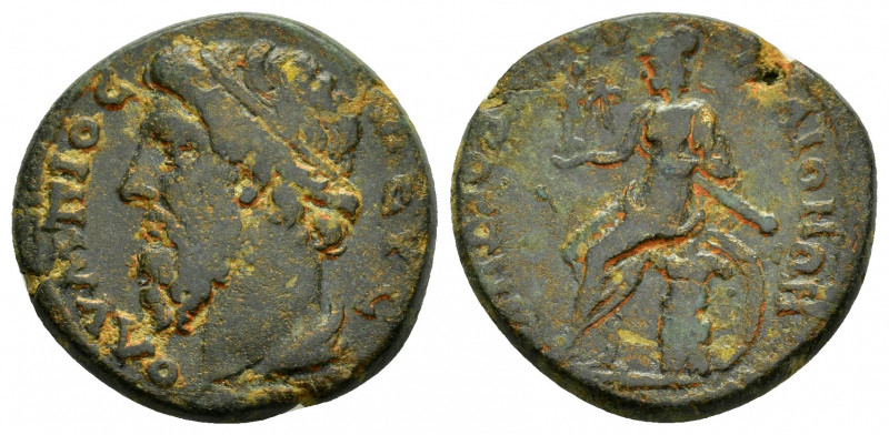 LYDIA.Maeonia. Pseudo-autonomous issue.(Circa 161-165).Ae.

Obv : ΖΕΥϹ ΟΛΥΜΠΙΟ...