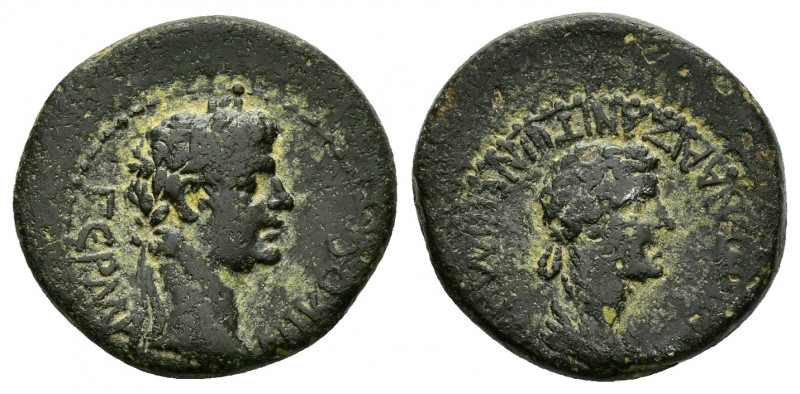 PHRYGIA. Aezani. Germanicus with Agrippina I.(Died 19 and 33). Ae.

Obv : ΓΕΡΜΑΝ...