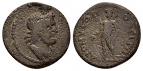 PHRYGIA. Dionysopolis. Pseudo-autonomous Pseudo-autonomous issue.Time of Septimius Severus (193-211). AE.

Obv : Diademed and draped bust of Serapis r...