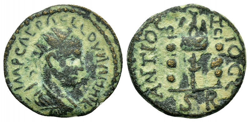 PISIDIA.Antioch.Valerian II.(255-260).Ae.

Obv : IMP CAE R AP L OVNAHIR.
Radiate...