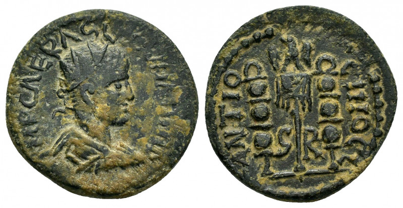 PISIDIA.Antioch.Valerian I.(253-260).Ae.

Obv : IMP CAE R ASLL OVAΛEHIR.
Radiate...