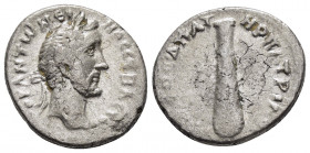 CAPPADOCIA.Caesarea.Antoninus Pius.(138–161).Didrachm.

Obv : ΑΥΤΟΚ ΑΝΤⲰΝƐΙΝΟϹ ϹƐΒΑϹΤΟϹ.
Laureate head of Antoninus Pius, right.

Rev : ΥΠΑΤΟϹ Δ ΠΑΤΗΡ...