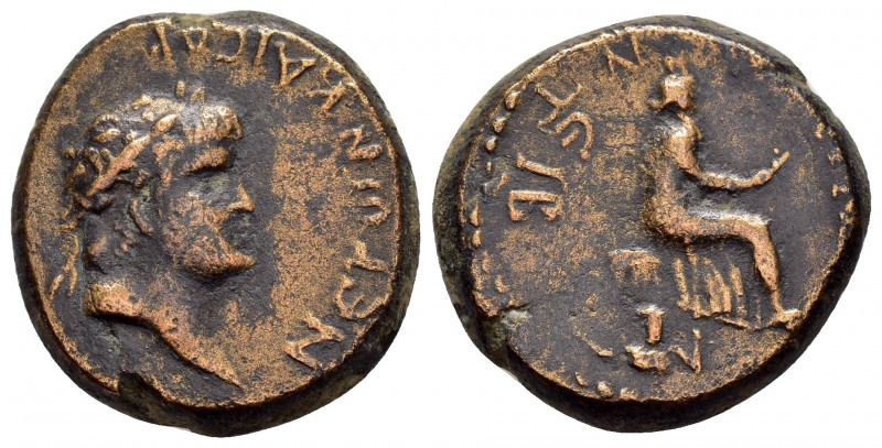 CAPPADOCIA.Tyana.Nero.(54-68).Ae. 

Obv : ΝƐΡWΝ ΚΑΙϹΑΡ.
Laureate head to right.
...