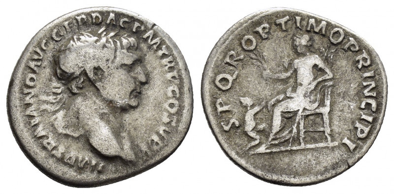 TRAJAN.(98-117).Rome.Denarius. 

Obv : IMP TRAIANO AVG GER DAC P M TR P COS V P ...