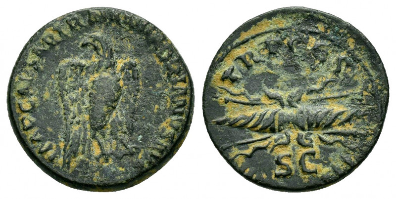 HADRIAN.(117-138).Rome.Quadrans.

Obv : IMP CAESAR TRAIAN HADRIANVS AVG.
Eagle s...