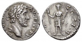 ANTONINUS PIUS.(138-161).Rome.Denarius. 

Obv : ANTONINVS AVG PIVS P P.
Head of Antoninus Pius, laureate, right.

Rev : TR POT COS IIII.
Virtus, helme...