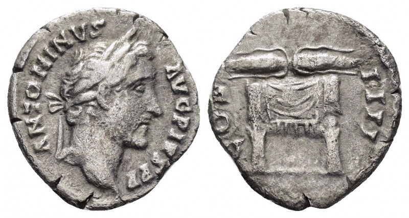 ANTONINUS PIUS.(138-161).Rome. Denarius.

Obv : ANTONINVS AVG PIVS P P.
Head of ...